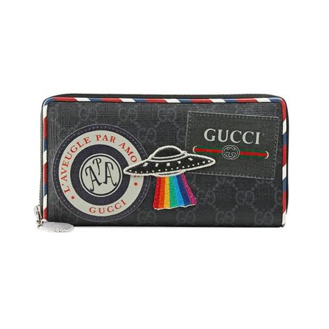 gucci night courrier wallet|gucci leather wallet.